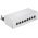 Goobay CAT 6a mini asztali patchpanel 8 port STP sz�rke