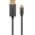 Goobay USB-C DisplayPort k�bel 3m 4K 60 Hz USB 3.1 textilmantel fekete ez�st