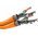 Goobay CAT 7A duplex h�l�zati k�bel S/FTP 23 AWG narancs LSZH