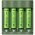 GP E411 Basic-Line USB t�lt� 4db/csomag ReCyko AAA 850mAh