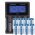 Helyettes�t� akku CR123A 3,7V 850mAh 8db/csomag + LCD gyors t�lt� Li-Ion