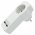 Eurocsatlakoz� aljzat 2 db USB kimenettel, max. 3000 mA USB t�lt�si �rammal, feh�r sz�n�