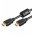 Standard HDMI with Ethernet k�bel 15,0m 7,3mm AWG26 aranyozott csatlakoz� ferritmaggal