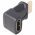 HDMI jobb sz�g� adapter HDMI A dug� HDMI A aljzat aranyozott �rintkez�k kompakt