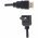 High Speed HDMI k�bel 270� csatlakoz� Ethernet 0,5m HDMI1.4 4K30Hz fekete