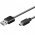 Mini-USB t�lt�k�bel TING H�rstift kb.100cm fekete