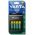 Varta univerz�lis h�l�zati t�lt� LCD USB + 4db AA Mignon ceruza 2100mAh akku NiMH