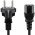 Kaltger�te t�pk�bel CEE7/7 (Typ F) - C13 1,5m fekete 250VAC 10A H05-VV-F3G