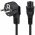 H�l�zati t�pk�bel Schuko IEC-C5 (Mickey Mouse) 1,8m fekete 2,5A H05-VV-F3G