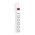 Arcas 5x Schuko eloszt� kapcsol�val 2 USB port feh�r