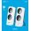 Logitech Z200 multim�dia sztere� hangsz�r� 2.0 10W feh�r