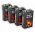 ABSINA 9V 6LR61 hagyom�nyos elem 4db/csomag alk�li