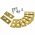 9db/csomag cserepeng�k 0,9mm tit�n bevonat Worx Landroid f�ny�r�khoz csavarokkal