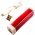 Helyettes�t� akku powerbank 5V 2200mAh piros Micro-USB k�bellel Li-Ion