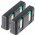 Helyettes�t� akku Sennheiser fejhallgat� BA90 E90 E180 P/N 003261 2db/csomag NiMH