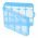 AccuSafe akku t�rol�doboz k�k AA Mignon ceruza/AAA (Micro) 1db/csomag