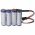 Vev� akkupakk AA Mignon ceruza 4,8V 2700mAh 4db/csomag Graupner csatlakoz� NiMH