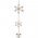 Konstsmide LED f�nyf�gg�ny 3 akril h�pehely 6132-103 melegfeh�r 15LED elemes IP44 70cm