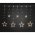 Konstsmide LED f�nyf�gg�ny csillagokkal 77 LED borosty�ns�rga 4,5V IP44 4046-803