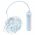 Lotti LED mikro f�nyf�z�r 100LED 9,9m ez�st feh�r f�ny t�vir�ny�t� PowerBank 1800mAh