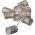 Konstsmide LED dekorf�nyf�z�r 10 LED melegfeh�r ez�st f�mhenger 0,9m elemes 3xAA Mignon ceruza