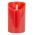 Ampercell LED gyertya val�di viaszh�jjal 12,5cm piros pisl�kol� f�ny