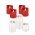 LED val�di viasz gyertya szett 4db piros + 3db feh�r