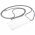 Necklace tok Huawei P30 Pro �ttetsz� TPU 190cm kordonnal sz�rke,feh�r