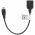 Micro-USB OTG adapterk�bel USB A aljzat 15cm