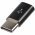 Adapter Micro-USB 2.0 aljzat USB Type C (USB-C) dug� fekete