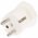 Sv�jci adapter feh�r 3pin sv�jci dug� 2pin Schuko csatlakoz� f�ldel� 230V 10A