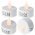Heitech LED team�cses 4db/csomag s�rga pisl�kol� f�ny be-/kikapcsol�val elemekkel egy�tt CR2032
