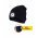 Velamp LED k�t�tt sapka fleece b�l�ssel 3,7V 250mAh �jrat�lthet� fekete