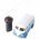 WELLY Retro Bus Bulli t�vir�ny�t�s modell 124 k�k 5x AA Mignon ceruza elemekkel egy�tt
