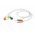 Medlinket orvosi EKG k�bel 5-�g� DIN csatlakoz�val nyom�gomb 61cm OEM 008-0322-01 REF EC024S5I