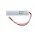 Helyettes�t� akku 6,4V 3000mAh 19,2Wh 20cm k�bellel csatlakoz�val Fischer LiFePO4