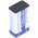 9V 6F22 6LR61 Li-ion Block akku, 1200mAh, USB-C csatlakozval, kbel nlkl
