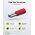 Goobay Tools piros lapos csatlakoz� 2,8mm x 0,8mm 10 A-ig