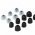 7 pr szilikon flhallgat gumi / gumiharang Sony WF-1000XM3 s egyb flhallgathoz fekete, fehr