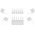 Goobay k�belrendez� 5-utas feh�r 2db/csomag �ntapad�s levehet�