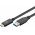 Goobay USB-C-USB-A k�bel 1m 60W 3A 10Gbit/s USB3.2 fekete