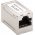 Goobay RJ45 CAT 6A modul�ris csatlakoz� f�m h�z 2x RJ45 aljzat