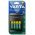 Varta LCD Plug Charger+ 57687 h�l�zati t�lt� 4x AA 2100mAh elemekkel egy�tt NiMH