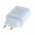 OTB k�tportos USB t�lt� USB-C+USB-A 20W USB Power Delivery feh�r