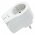 euro dug�s fali aljzat 2x USB 5V 2100mA feh�r gyermekz�rral t�lfesz�lts�g-v�delemmel piros LED