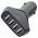 KFZ USB t�lt�adapter 4 port 6,0A Auto-ID fekete
