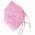FFP2 v�d�maszk 10db/csomag r�zsasz�n 5-r�teg� DIN EN1492001+A12009