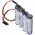Vev� akkupakk AA Mignon ceruza 4,8V 2700mAh 4db/csomag Graupner csatlakoz� NiMH
