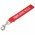 Tee-uu REMOVE BEFORE RESCUE kulcstart� piros 14,6x2,8cm nylon karabinerrel
