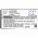 Helyettes�t� vonalk�dolvas� akku Unitech PA700 1400-900023G 3000mAh 11.1Wh